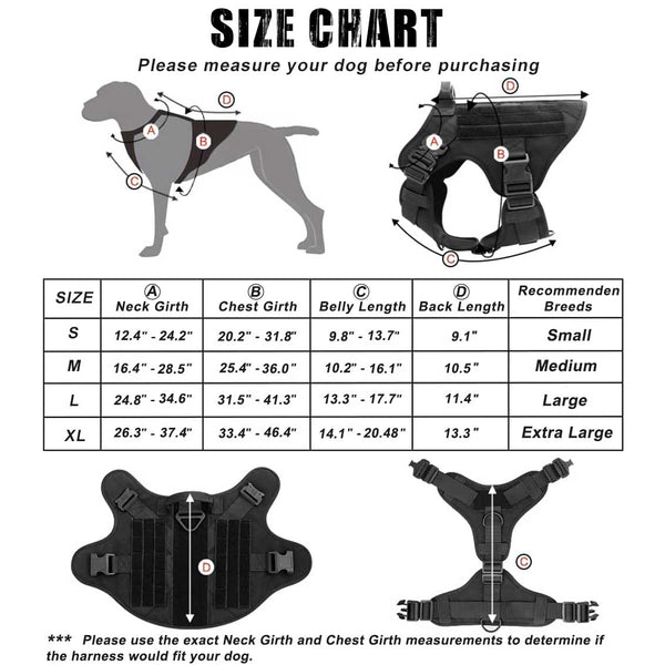 Black-Tactical-Dog-Harness