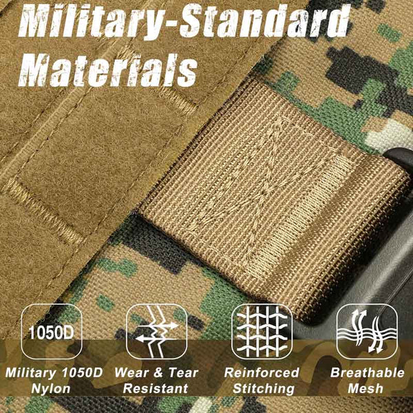 Brown-Camo-Tactical-Dog-Harness