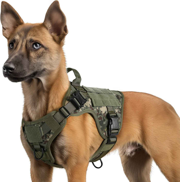 Green-Camo-Tactical-Dog-Harness
