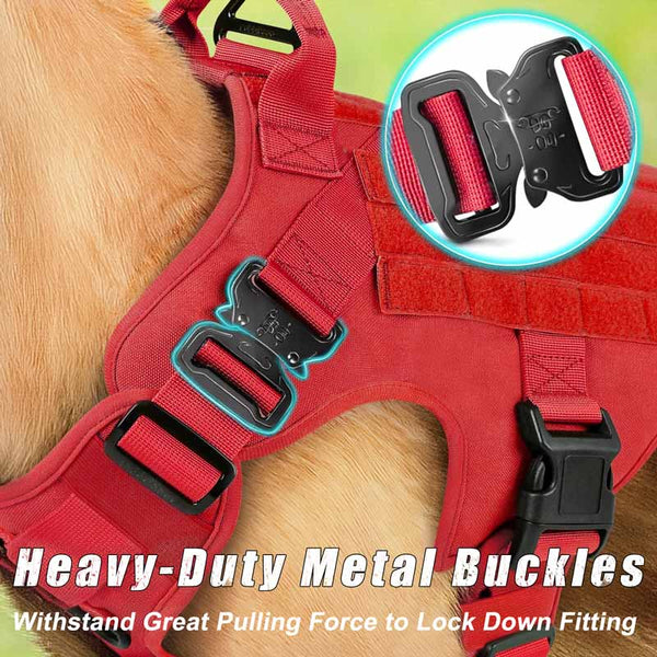 Red-Tactical-Dog-Harness