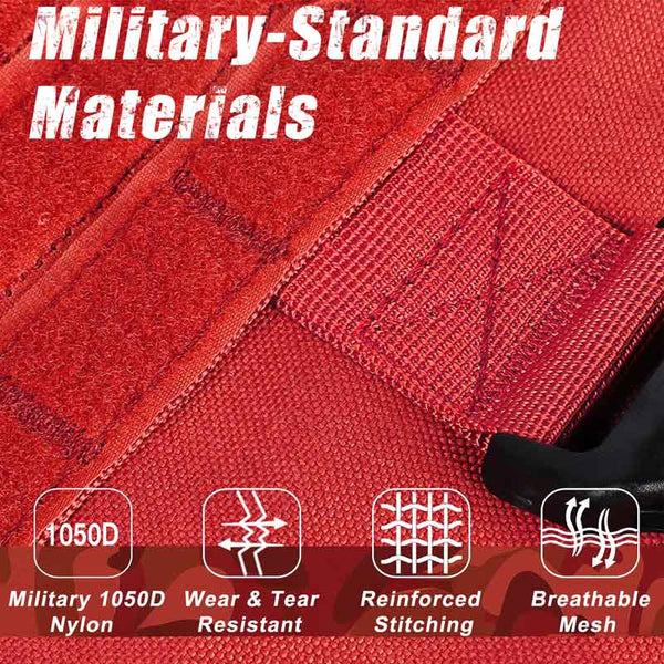 Red-Tactical-Dog-Harness