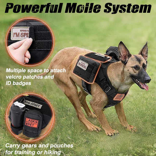 Black-Tactical-Dog-Harness