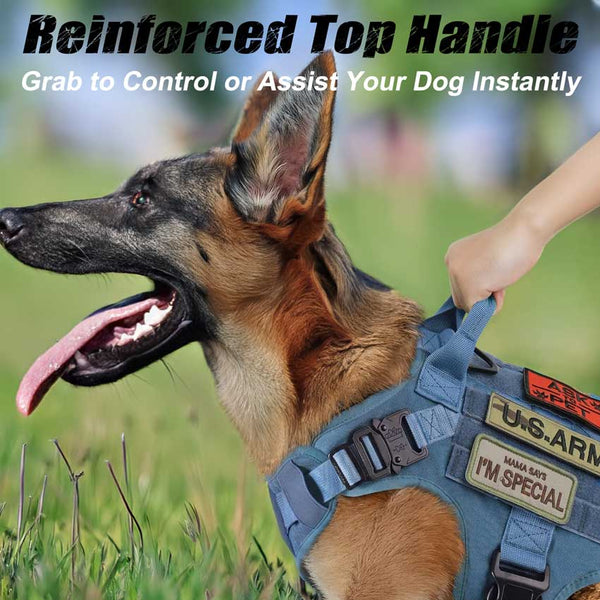 MerryBIY Tactical Dog Harness for Large Medium Dogs