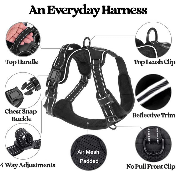 MerryBIY No Pull Dog Harness Adjustable Oxford Vest