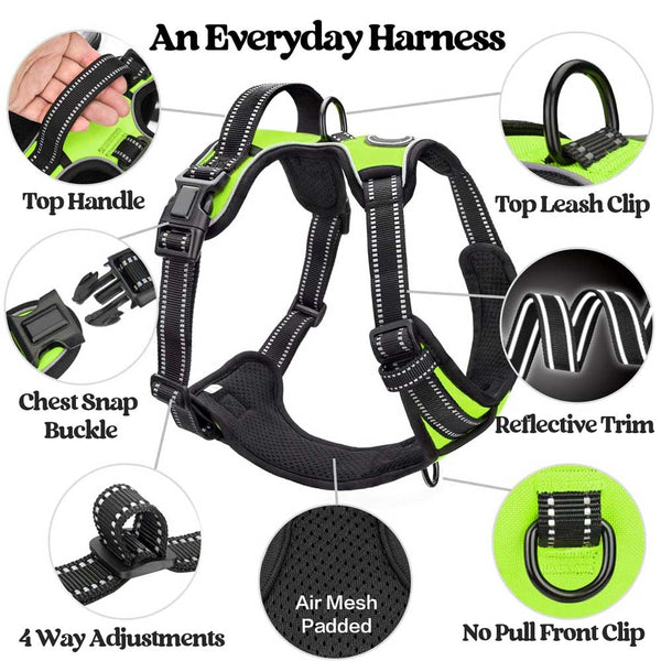 MerryBIY No Pull Dog Harness Adjustable Oxford Vest