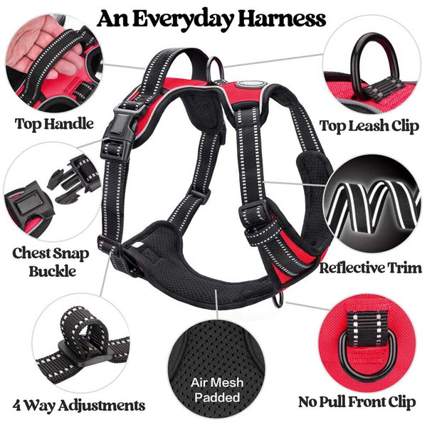 MerryBIY No Pull Dog Harness Adjustable Oxford Vest