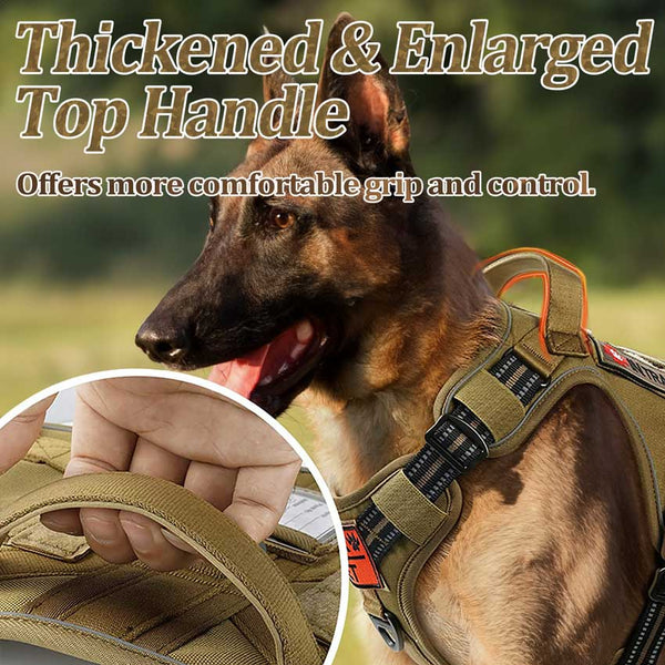 Brown Tactical Dog Harness