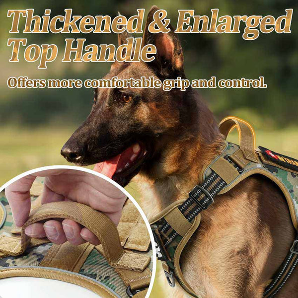 Brown Camo Tactical Dog Harness