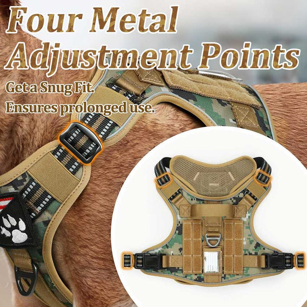 Grey Tactical Dog Harness