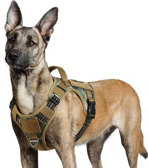 Brown Camo Tactical Dog Harness