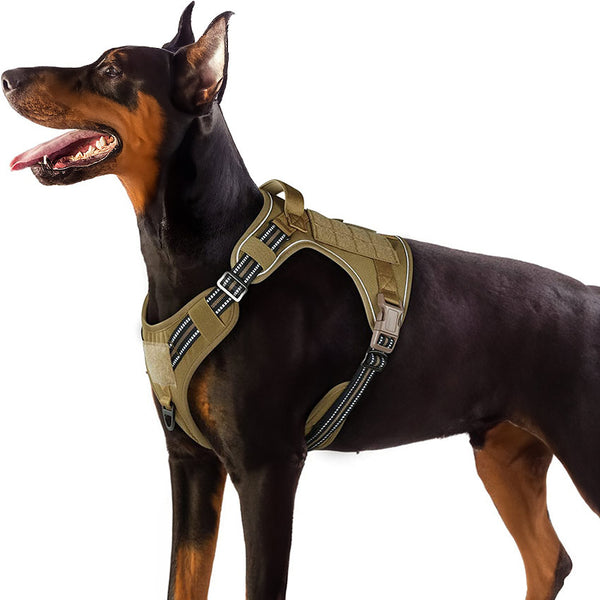 Brown Tactical Dog Harness