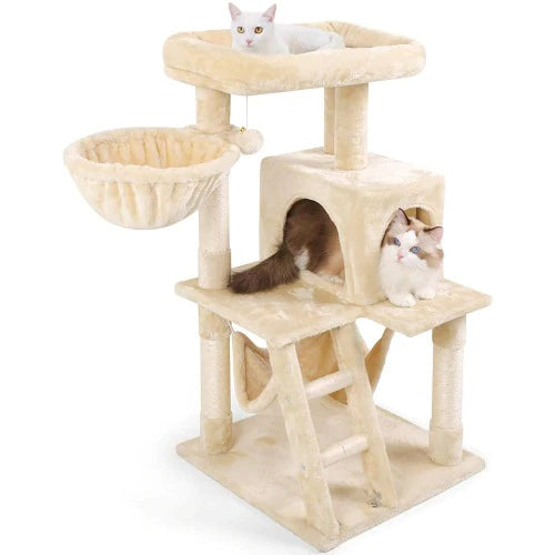 MerryBIY 39 Inch Cat Tree Large Plush Perch Cat Condo