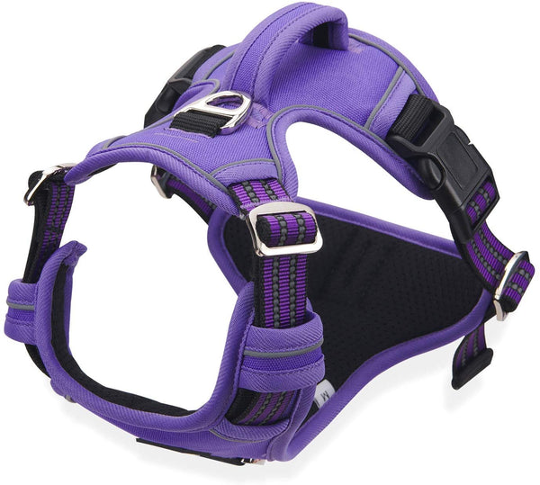MerryBIY Dog Harness No Pull for Large Medium Dogs, Adjustable Reflective Harness Dog