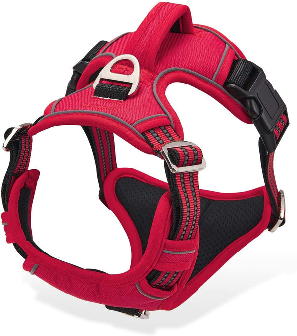 MerryBIY Dog Harness No Pull for Large Medium Dogs, Adjustable Reflective Harness Dog
