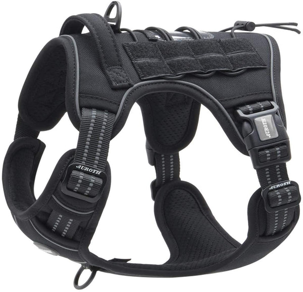 MerryBIY Tactical Dog Harness for Small Medium Large Dogs No Pull Adjustable Pet Harness