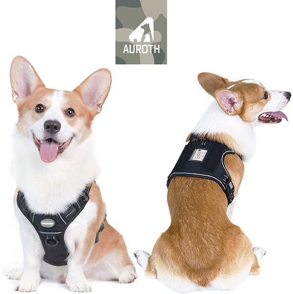MerryBIY Tactical Dog Harness for Small Medium Large Dogs No Pull Adjustable Pet Harness