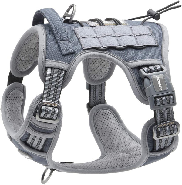 MerryBIY Tactical Dog Harness for Small Medium Large Dogs No Pull Adjustable Pet Harness