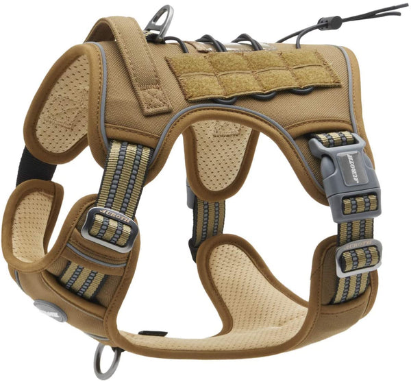 MerryBIY Tactical Dog Harness for Small Medium Large Dogs No Pull Adjustable Pet Harness