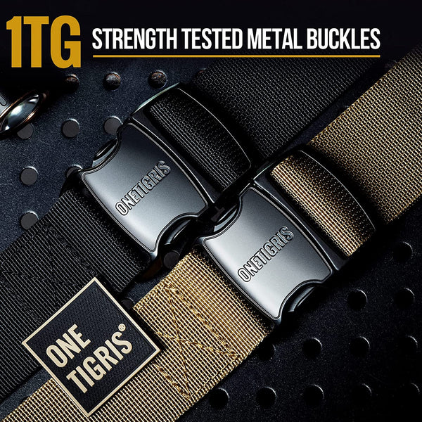 MerryBIY Full Metal Buckled Tactical Dog Harness Vest for Large Dogs, Military Dog Harness with MOLLE & Loop Panels