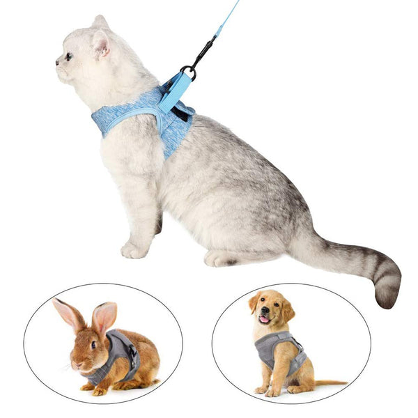 MerryBIY Cat Harness and Leash - Ultra Light Escape Proof Kitten Puppy Collar Cat Walking Jacket