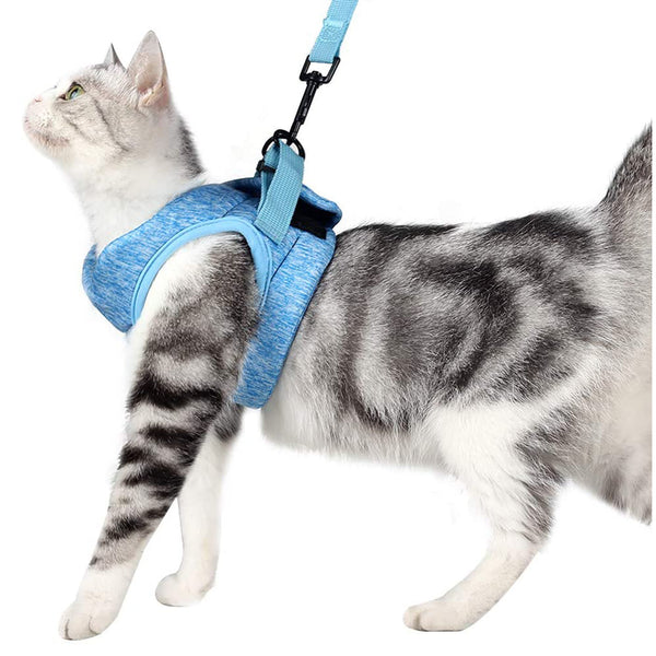 MerryBIY Cat Harness and Leash - Ultra Light Escape Proof Kitten Puppy Collar Cat Walking Jacket