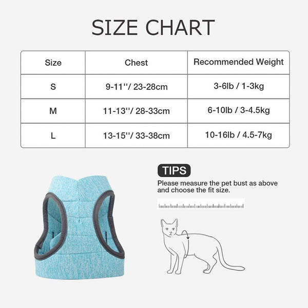 MerryBIY Cat Harness and Leash - Ultra Light Escape Proof Kitten Puppy Collar Cat Walking Jacket