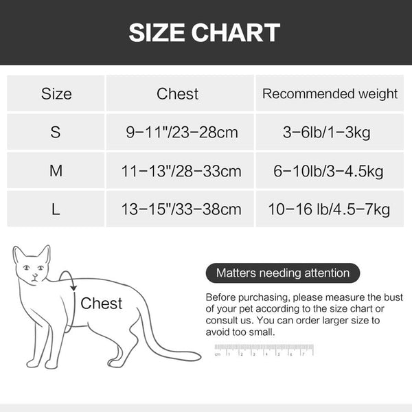 MerryBIY Cat Harness and Leash - Ultra Light Escape Proof Kitten Puppy Collar Cat Walking Jacket