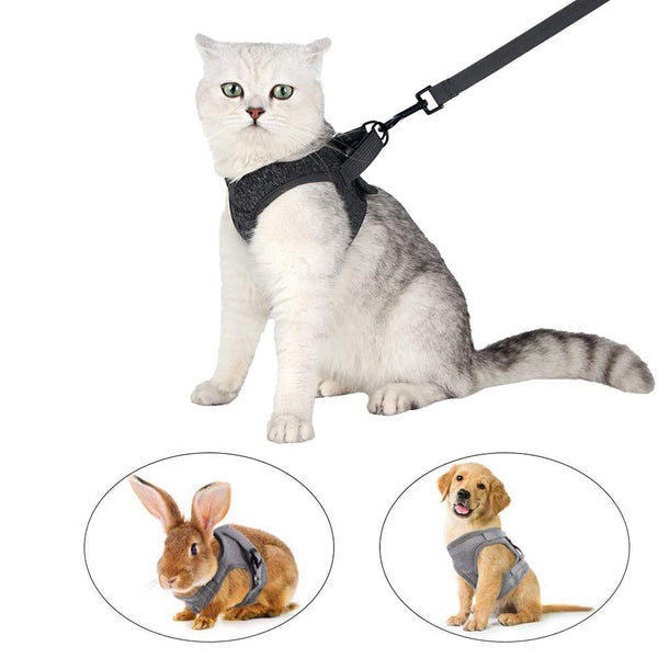 MerryBIY Cat Harness and Leash - Ultra Light Escape Proof Kitten Puppy Collar Cat Walking Jacket