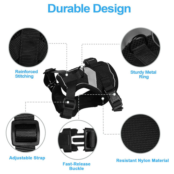 MerryBIY Cat Harness and Leash, Escape Proof Safe Breathable Adjustadle Pet Vest Harnesses for Walking