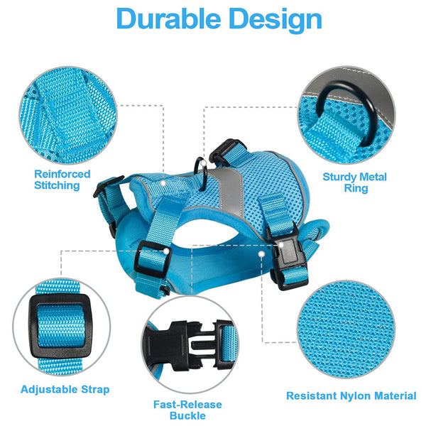 MerryBIY Cat Harness and Leash, Escape Proof Safe Breathable Adjustadle Pet Vest Harnesses for Walking