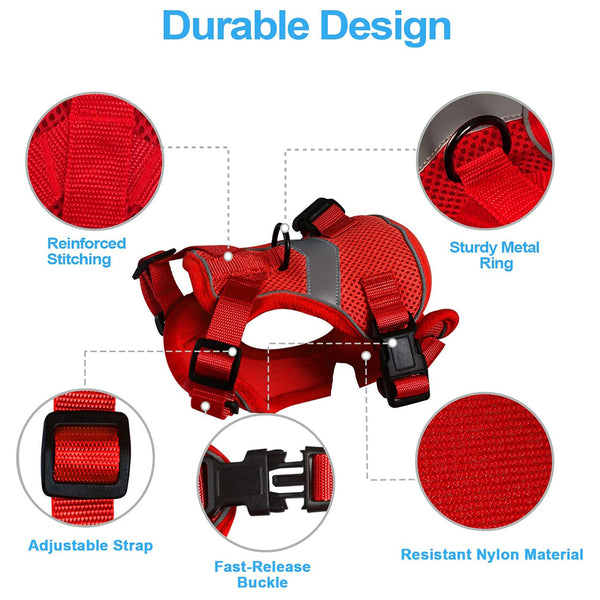 MerryBIY Cat Harness and Leash, Escape Proof Safe Breathable Adjustadle Pet Vest Harnesses for Walking