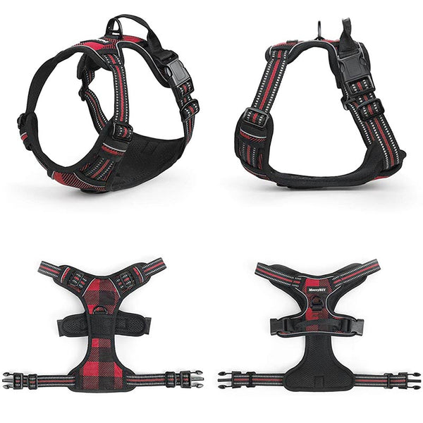 Dog Harness Red Black