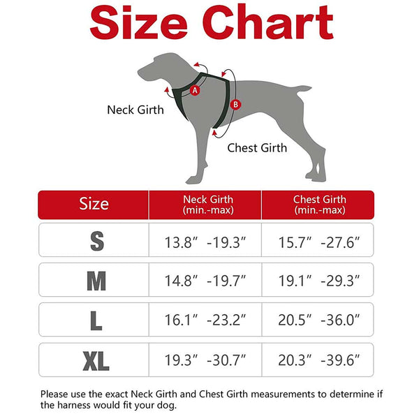 Dog Harness Red Black