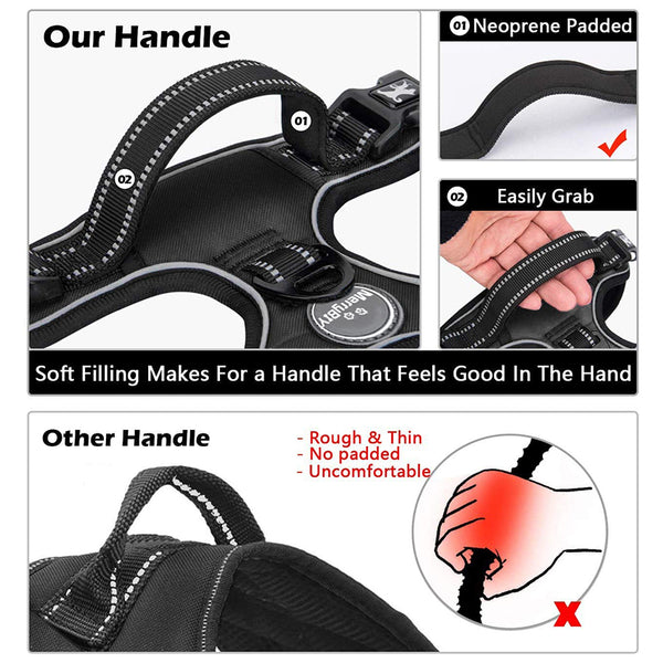 MerryBIY Dog Harness and Leash Set, Escape Proof No Pull Vest Harness