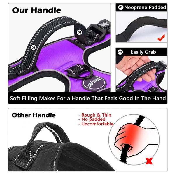 MerryBIY Dog Harness and Leash Set, Escape Proof No Pull Vest Harness