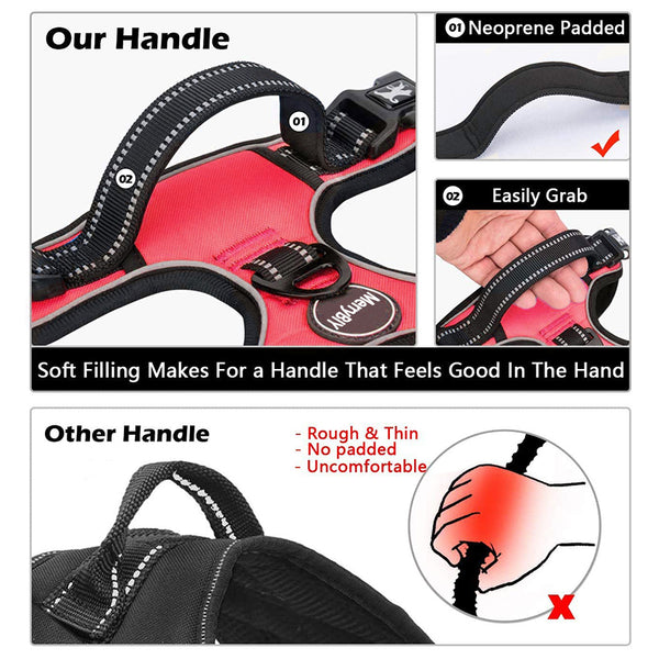 MerryBIY Dog Harness and Leash Set, Escape Proof No Pull Vest Harness