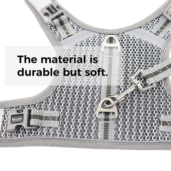 MerryBIY Puppy Cat Harness and Leash for Walking Escape Proof Air Mesh Fabric