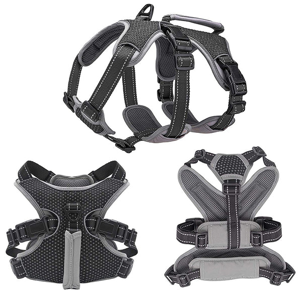 MerryBIY Multi-Use Dog Harness, Escape Proof No-Pull Adjustable Breathable Vest