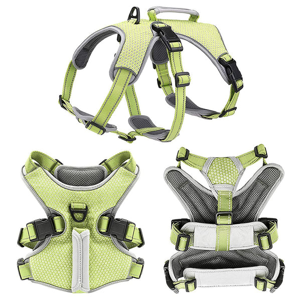 MerryBIY Multi-Use Dog Harness, Escape Proof No-Pull Adjustable Breathable Vest