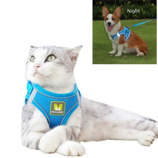 MerryBIY Cat Harness and Leash Set for Escape Proof Walking