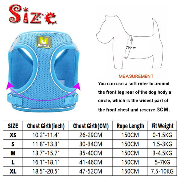 MerryBIY Cat Harness and Leash Set for Escape Proof Walking