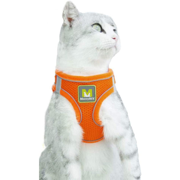 MerryBIY Cat Harness and Leash Set for Escape Proof Walking