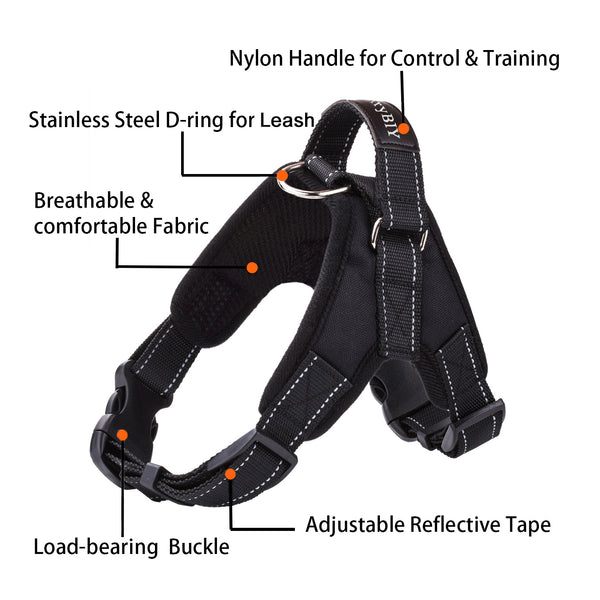 MerryBIY Adjustable Dog Harness with Leash