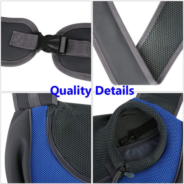 MerryBIY Comfort Pet Dog Carrier Outdoor Travel Handbag Pouch Mesh Oxford Single Shoulder Bag Sling Mesh Travel Tote Shoulder Bag