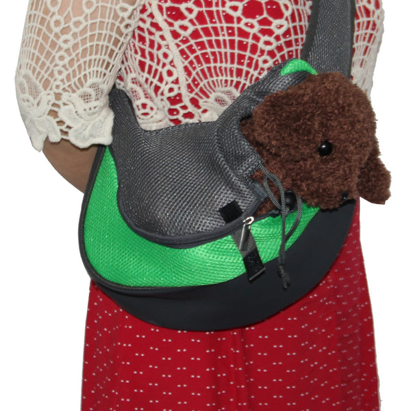 MerryBIY Comfort Pet Dog Carrier Outdoor Travel Handbag Pouch Mesh Oxford Single Shoulder Bag Sling Mesh Travel Tote Shoulder Bag