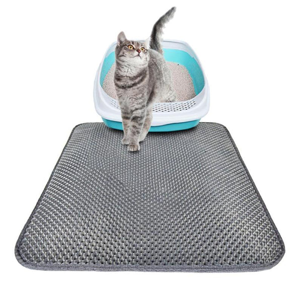 MerryBIY Cat Litter Mat EVA Double-Layer Pet Cat Litter Trapper Mats with Waterproof Bottom Non-slip Pet Litter Cat Mat Pet Supplies