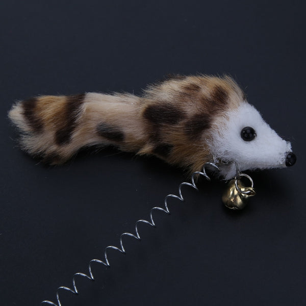 1/3Pcs Funny Cat Toys Elastic Feather False Mouse Bottom Sucker Toys for Cat Kitten Playing Pet Seat Scratch Toy Pet Cat Product