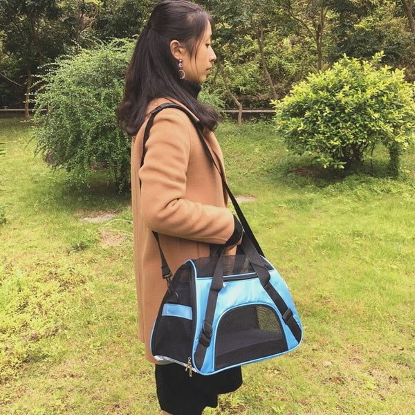 MerryBIY Portable Dog Cat Carrier Bag Pet Puppy Travel Bags Breathable Mesh Small Dog Cat Chihuahua Carrier Outgoing Pets Handbag