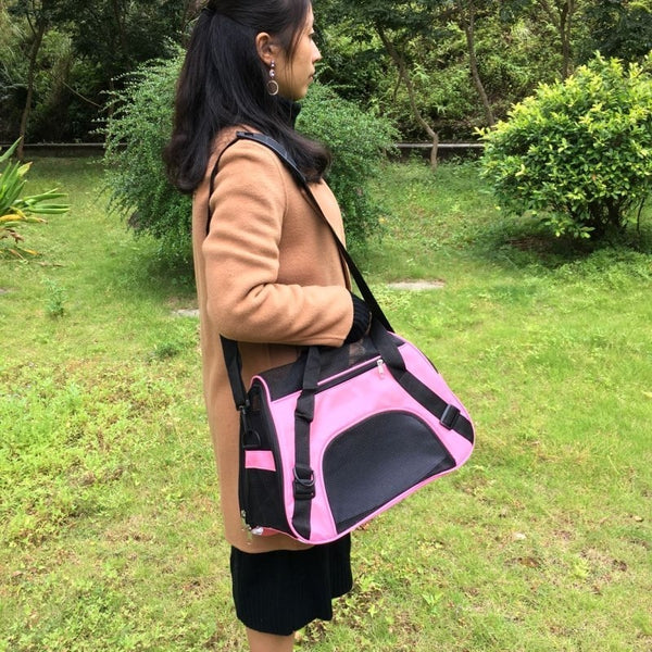 MerryBIY Portable Dog Cat Carrier Bag Pet Puppy Travel Bags Breathable Mesh Small Dog Cat Chihuahua Carrier Outgoing Pets Handbag