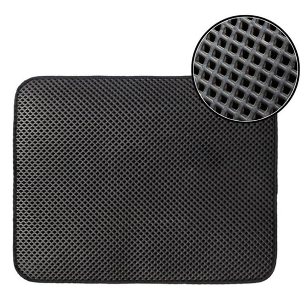 MerryBIY Cat Litter Mat EVA Double-Layer Pet Cat Litter Trapper Mats with Waterproof Bottom Non-slip Pet Litter Cat Mat Pet Supplies